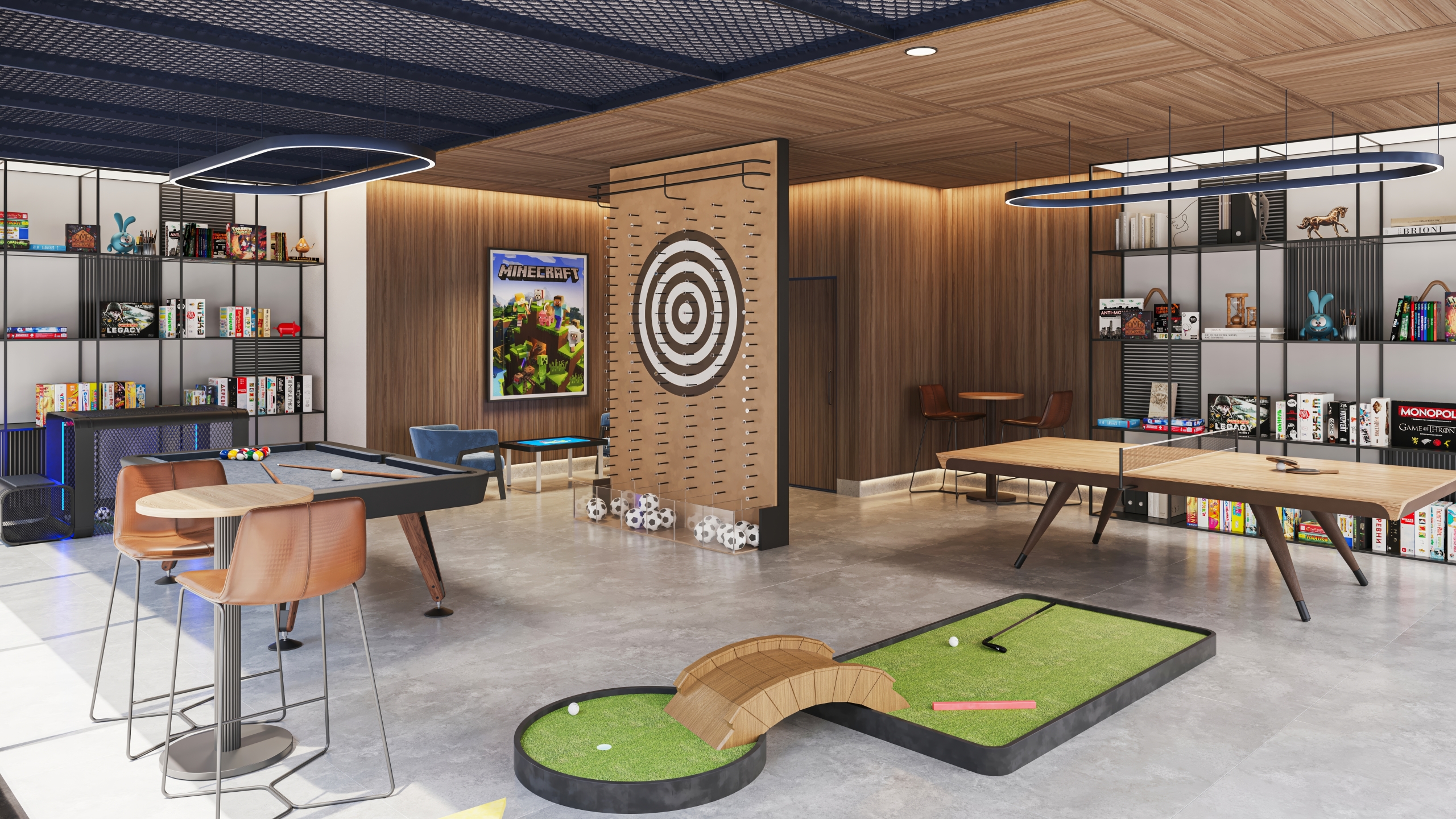 Belgravia Gardens – game station room