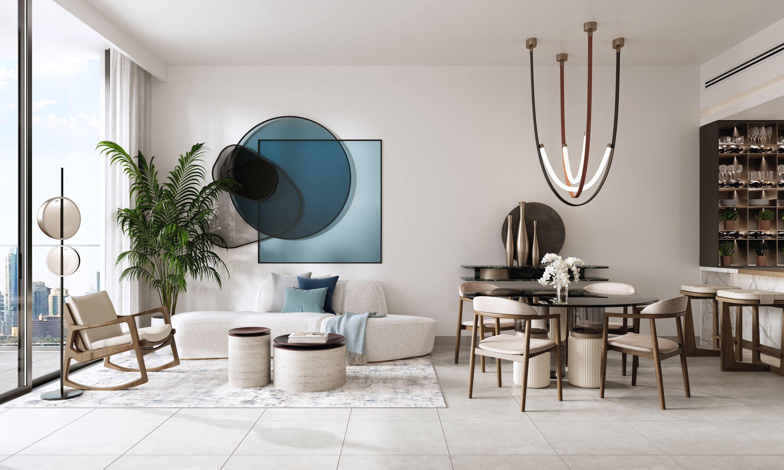 Belgravia Gardens – living and dining